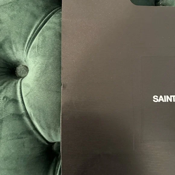 Saint Laurent Paper Shopping Bag Black - Picture 2 of 6